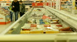 Supermarket Checkout counter buyer buy aisle shopping merchandise cart cash