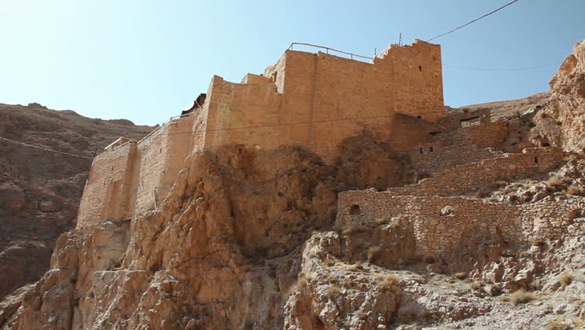 Monastery of Deir Mar Musa al-Habashi Nebek, Syria. Place of multi religion dialogue.