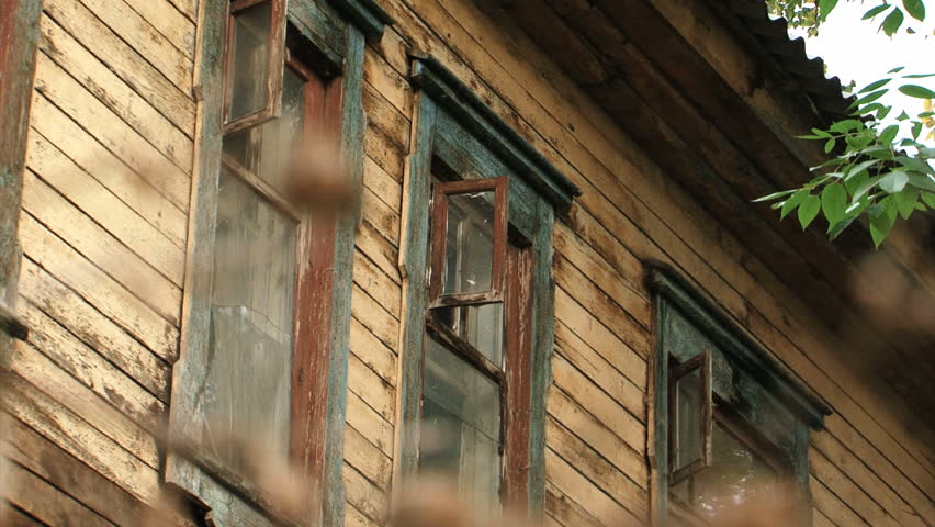 poor russian provincial suburb in summer