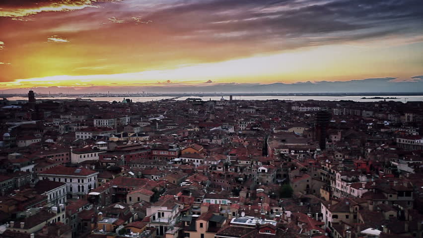 Decline in Venice view from Campanile di San Marco