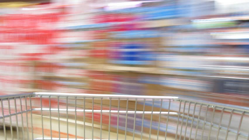 shopping cart time lapse