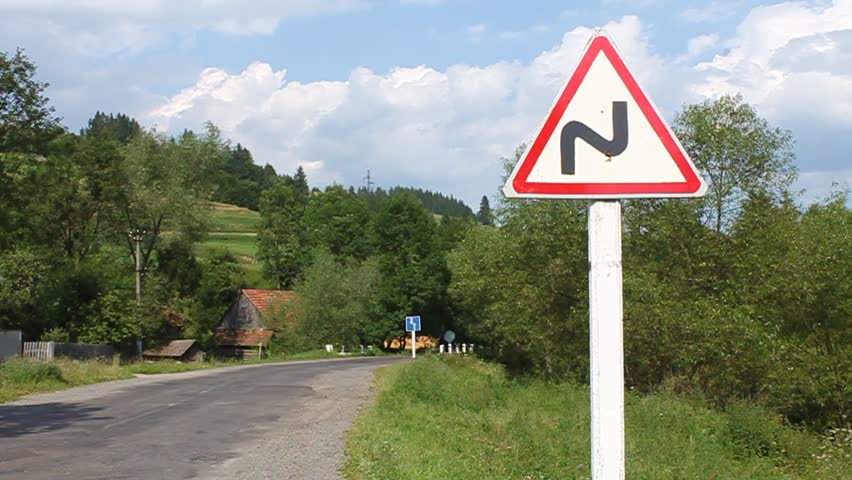 A Road Sign At A Stock Footage Video 100 Royalty Free 2113652