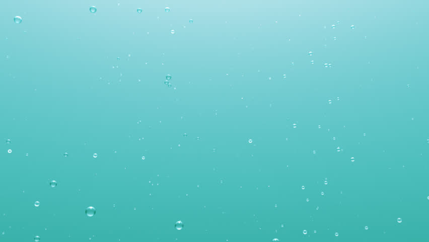 underwater background with changing colors and rising bubbles (FULL HD)