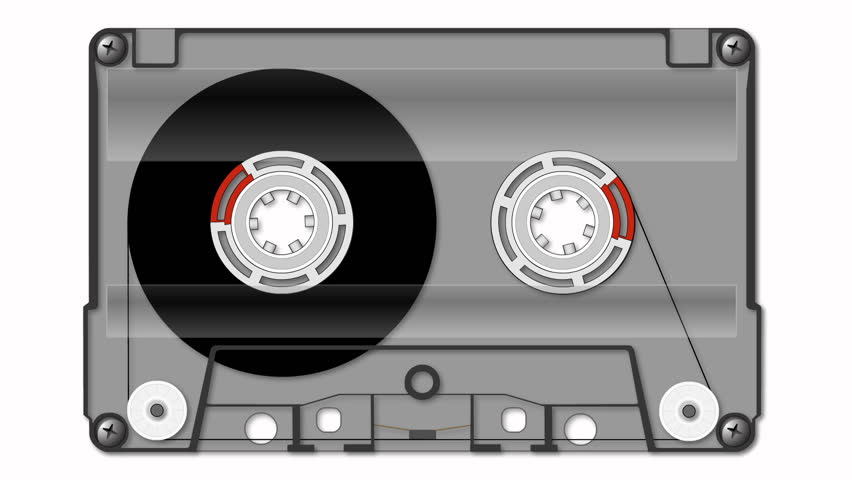Compact audio cassette with a transparent body animation with alpha,1080p, loop
Play, forward, rewind.
