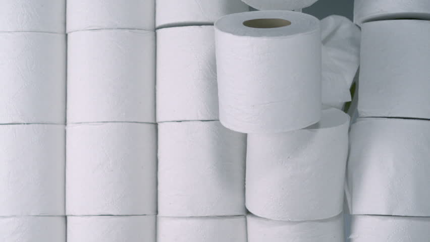 Tower toilet paper rolls collapsing