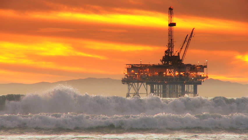 Offshore coastal oil drilling rig production