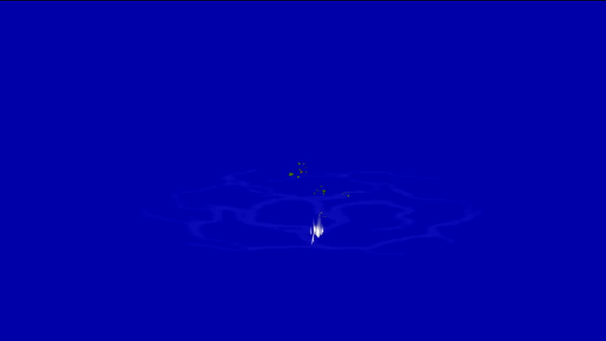 goldmine Explosion and dazzling fire light,the birth of galaxy and smoke on bluescreen
