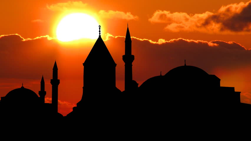 The Mevlevi convent was constructed in 1274 and was expanded by the Ottomans. It is located in the city of Konya, in Turkey. 
