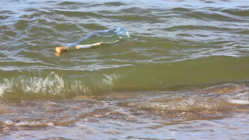 Message in a bottle into the waves of the Baltic Sea