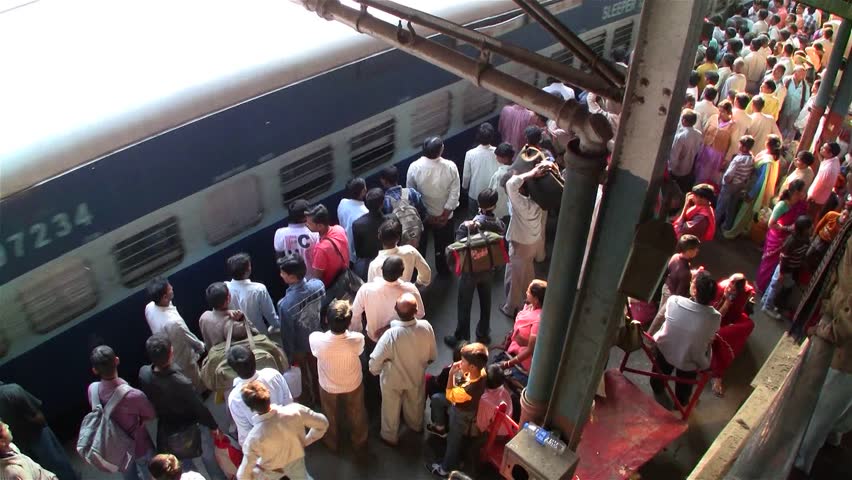 DELHI - NOV 13: People waiting for their train in the Delhi Junction Railway Station on November 13, 2011 in Delhi, India. Delhi Junction is the oldest railway station of Delhi city.