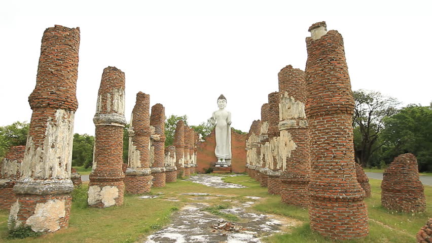 Stabilized shot :Interested in the ancient city, Thailand.