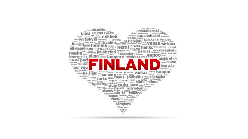 Spinning I Love Finland Heart