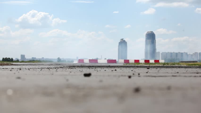 MOSCOW - JUN 11: Bumper breaks in car during racing competitions, on 3rd stage of championship on drift Megafon-RDS 2011, on Jun 11, 2011 in Moscow, Russia