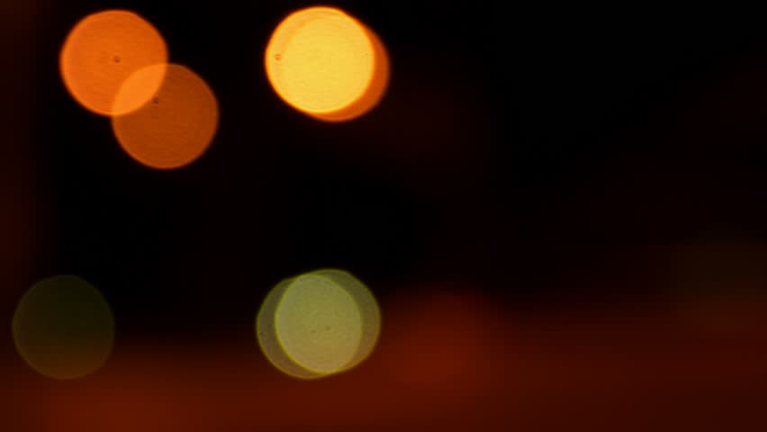 Timelapse out of focus, orbs.