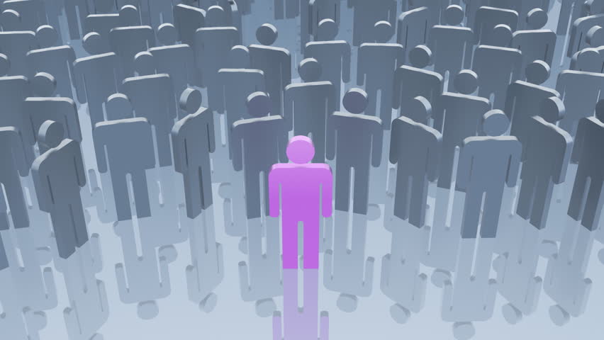 Social network, 3d animation