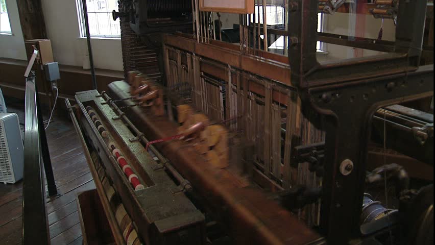 Slater Mill belt driven loom, Pawtucket, RI