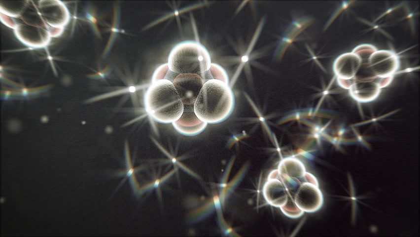 Animated atom model