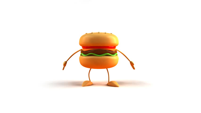 Hamburger dancing hip hop