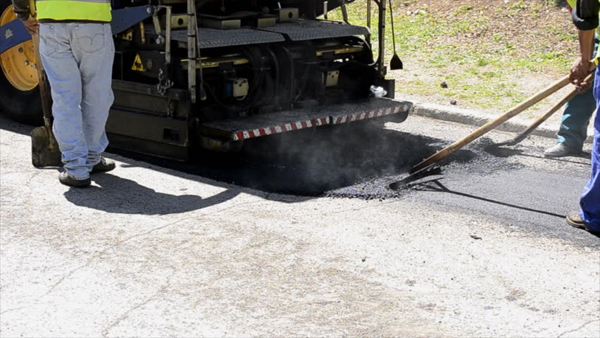 Medium shot of activity asphalt blacktop