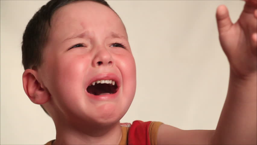 little boy crying 