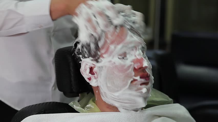 barber shop, head massage