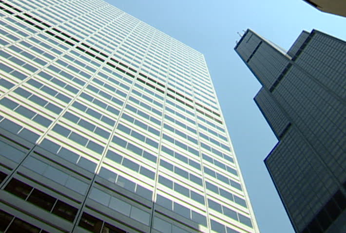 CHICAGO - Circa 2002: Facade of the Sears Tower / Willis Tower in Chicago in 2002.