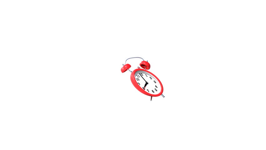 Red alarm clock animation
