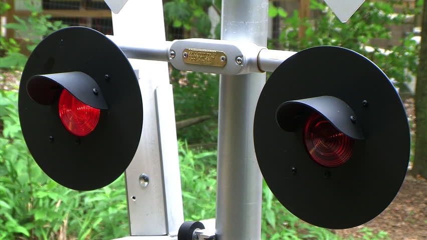 Flashing Railroad Crossing Signal 