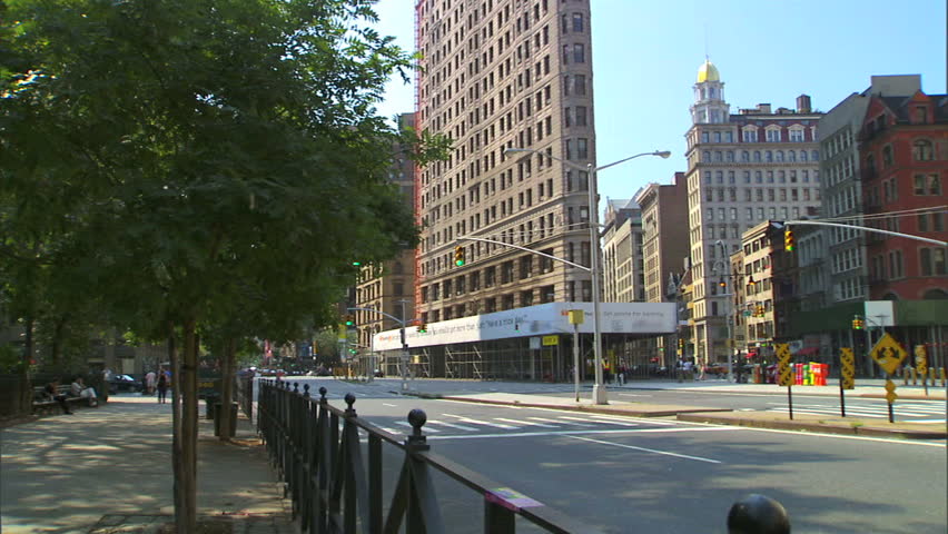 The Flatiron building in Manhattan is triangle shaped