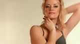 Sensual young lady dancing