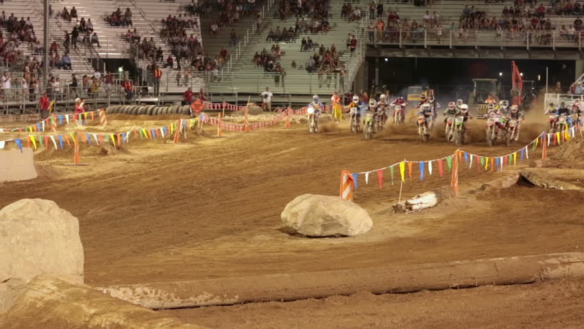 NEPHI, JUAB, UTAH 30 JUN 2012: Economic boost to rural community in annual race.  Motocross extreme motorcycle race. Juab County extreme enduro. Difficult obstacle course with jumps, logs and rocks