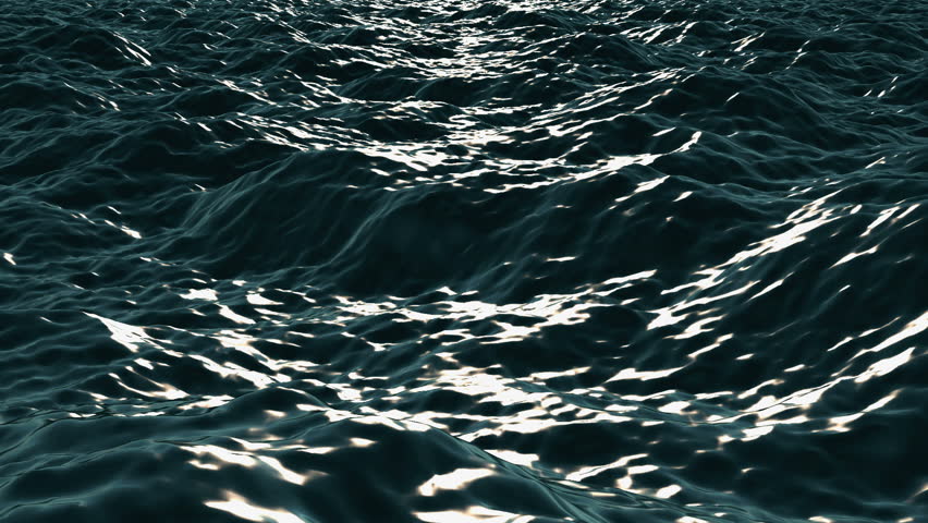 Dark stormy sea waves