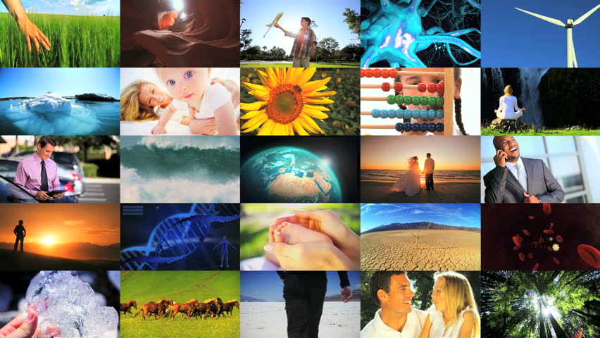 Montage of lifestyles and environmental locations around the globe
