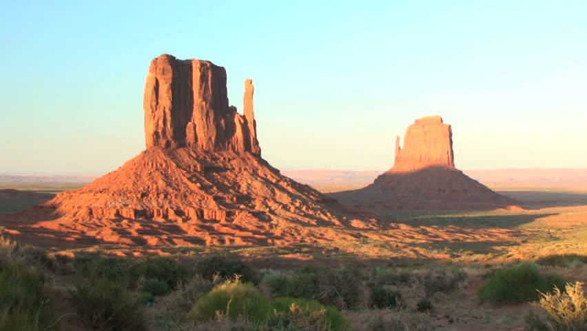 Sunset on the Mittens, Monument Valley Navajo Tribal Park, time lapse