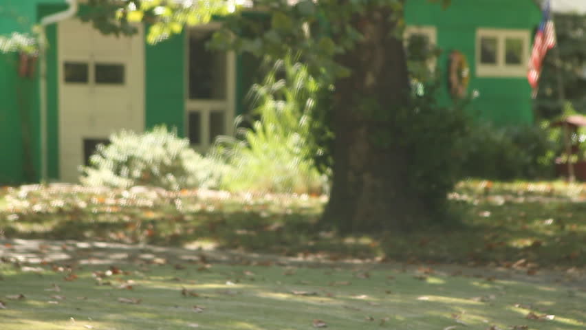 An overweight man is walking for exercise.