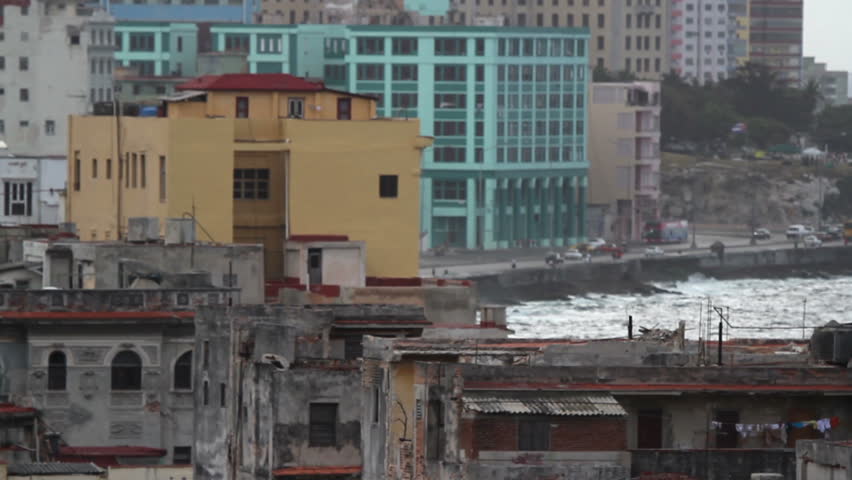 havana skyline shot from a roof terrace, cuba
