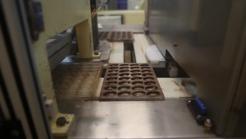 Chocolate-making factory in the "Del Turista" in San Carlos de Bariloche, Argentina