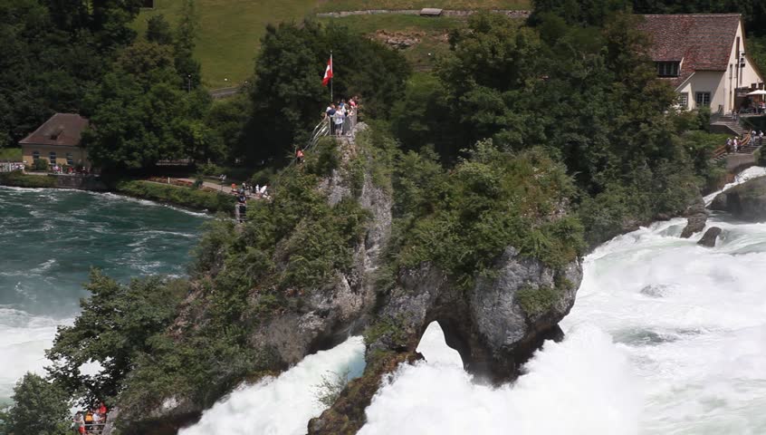 Rhine Falls near Schaffhausen in Switzerland