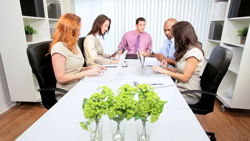 Consultants modern advertising agency planning client publicity