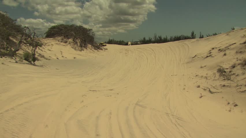 SAND DUNES, BRAZIL - CIRCA 2010: Dune Buggy on the Sand 