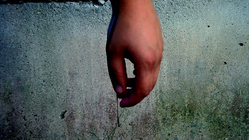 Hand of blood (mounted with superimposed effects)