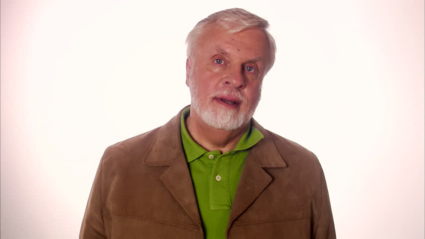 An elderly man revel in other people's misfortunes