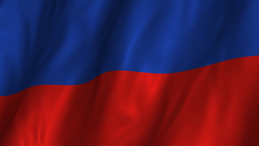 A beautiful satin finish looping flag animation of Haiti.     A fully digital rendering using the official flag design in a waving, full frame composition.  The animation loops at 10 seconds.  