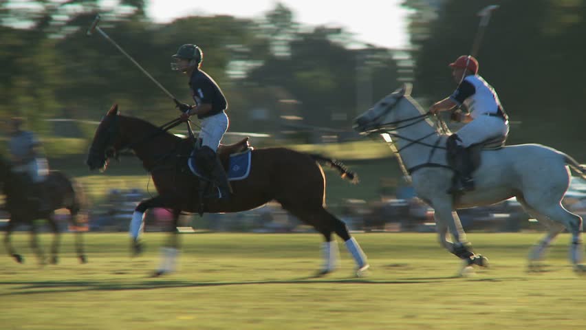 NEWPORT, RHODE ISLAND - CIRCA SEPTEMBER 2007: Polo match at sunset