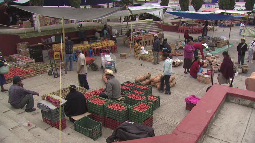 MEXICO CITY - CIRCA 2010: View of Open Air Market in Mexico