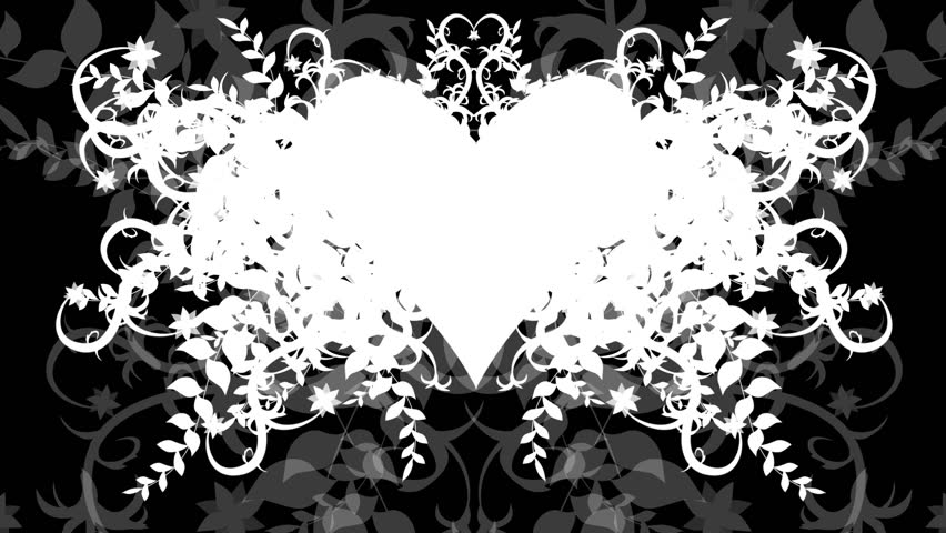 modern wedding (valentine's day) animation background---- Including  2 alpha channels, for background and heart changes