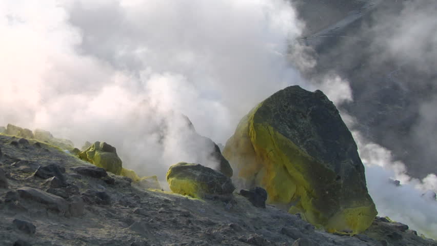 Sulfurous fumaroles, Vulcano, Italy
