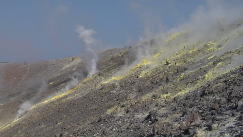 Sulfurous fumaroles, Vulcano, Italy
