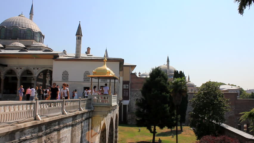 ISTANBUL, TURKEY - 26 July 2012: The Topkap Palace is a large palace in Istanbul, Turkey, built by the Ottoman Sultans and used as a residence for around 400 years. 26 July 2012 - ISTANBUL, TURKEY.