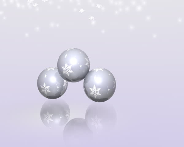 Christmas background grey and white with stars, snowflakes and Christmas tree ball.